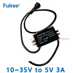 15W DC/DC Vehicle Converter Input   DC  12/24V ( 10-35V)  to Output DC 5V 3A Max with Micro USB for Trackimo GPS Tracker TRKM-UNC-101
