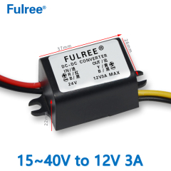 Input DC    24V( 15-40V) to  Output DC  12V 1.5A 2A 3A 5A   Max DC   to  DC Power Converter Step Down Voltage Regulator Module