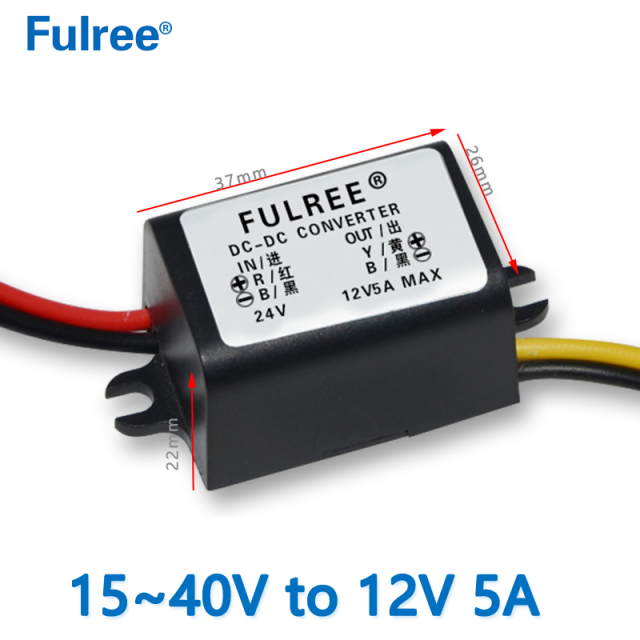 Input DC    24V( 15-40V) to  Output DC  12V 1.5A 2A 3A 5A   Max DC   to  DC Power Converter Step Down Voltage Regulator Module