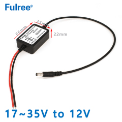 Input  DC 24V  (20-35V)to  Output   DC  12V 3A / 5A Max  Step Down DC  to  DC  Converter  5.5 X 2.1mm Jack Adapter Connector Plug CCTV Camera