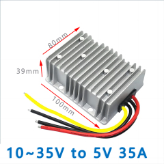 Input   DC  12V/24V ( 10V-35V)  to  Output DC 5V  10A 15A 20A 25A 30A 50W 75W 100W 150W DC-DC  converter