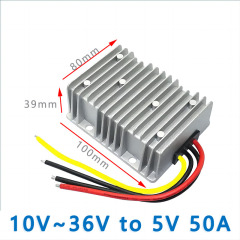 Input  DC 12V 24V(10V-36V) to Output DC   5V   40A  50A 60A  DC to DC Step Down Buck Converter Voltage Transformer LED Display Power Supply Module