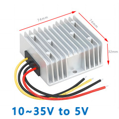 Input   DC  12V/24V ( 10V-35V)  to  Output DC 5V  10A 15A 20A 25A 30A 50W 75W 100W 150W DC-DC  converter