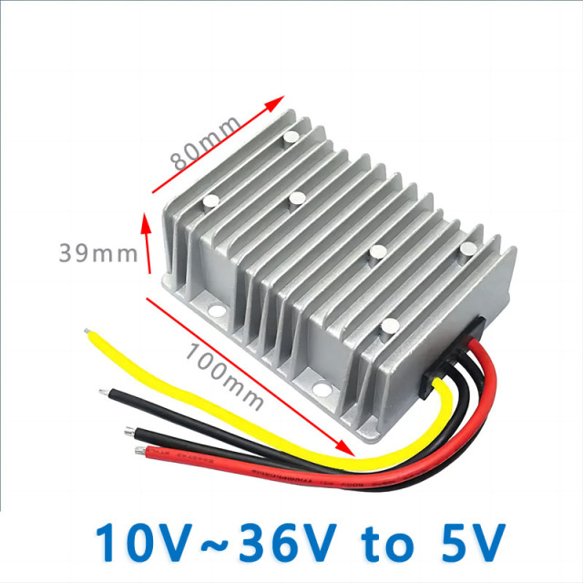 Input  DC 12V 24V(10V-36V) to Output DC   5V 60A Max 300W DC to DC Step Down Buck Converter Voltage Transformer LED Display Power Supply Module