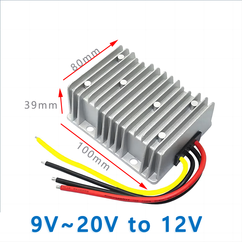 Input  DC  9V-20V to Output DC  12V 1A 2A 3A 4A   5A  6A 8A 10A  12A   15A  20A  25A  DC  to DC Converter