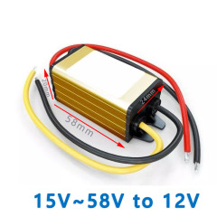  Input  DC24V 36V 48V( 15V~58V) to Output  DC 12V  1A 2A 3A   Aluminum shell  DC-DC converter