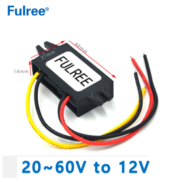 Input  DC  24V 36V  48V  （20V~60V）to Output DC 12V  1A 2A 3A  5A   6A  8A 10A 15A  20A  25A  30A  DC  to DC Converter