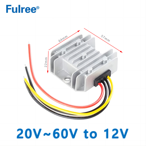 Input  DC  24V 36V  48V  （20V~60V）to Output DC 12V   3A  5A   6A  8A 10A  DC  to DC Converter
