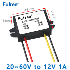 Input  DC  24V 36V 48V (20-60V) to  Output DC  12V 1A 2A 3A 5A 8A    Max DC-DC Buck Converter 