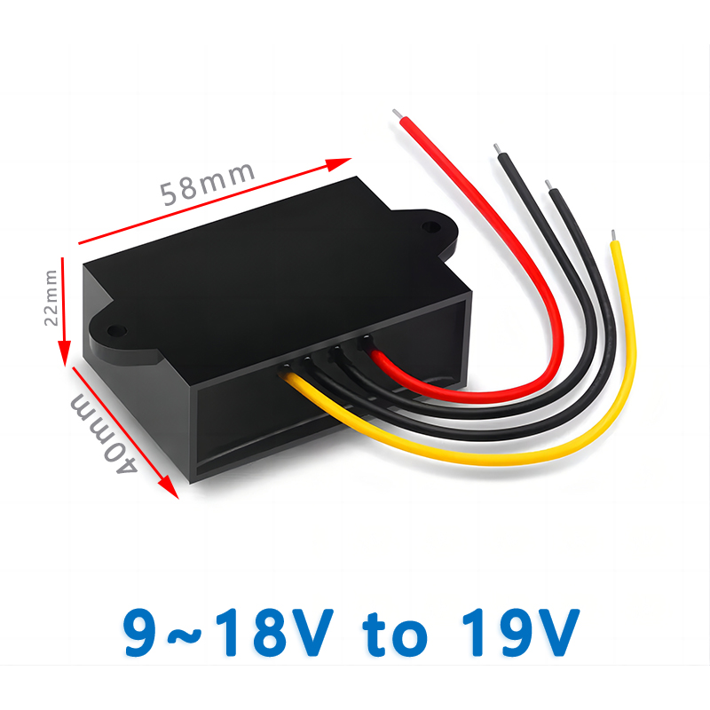 Input  DC  12V ( 9-18V) to Output DC  19V 1A 2A 3A  5A  10A 15A 18A 20A    25A   Boost Step Up DC  to DC Converter
