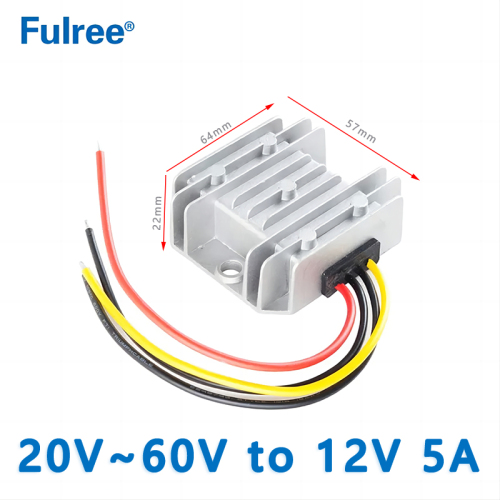 Input  DC  24V 36V  48V  （20V~60V）to Output DC 12V   3A  5A   6A  8A 10A  DC  to DC Converter