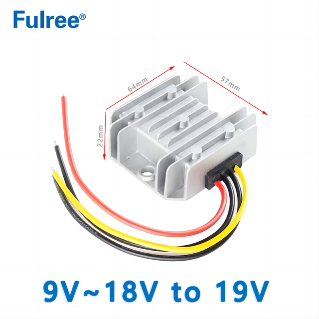 Input  DC  12V ( 9-18V) to Output DC  19V 1A 2A 3A aluminum  shell DC  to DC  converter