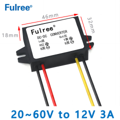 Input  DC  24V 36V 48V (20-60V) to  Output DC  12V 1A 2A 3A 5A 8A    Max DC-DC Buck Converter 