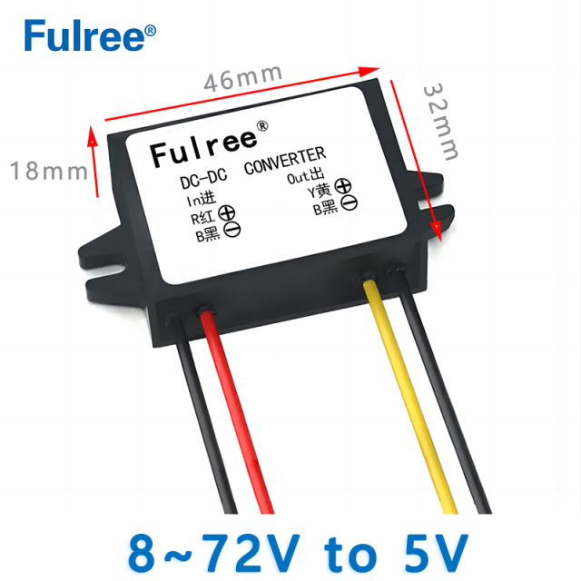 Input  DC  48V  60V(8V~72V) to Output DC  5V 1A  2A 3A    DC  to DC Converter