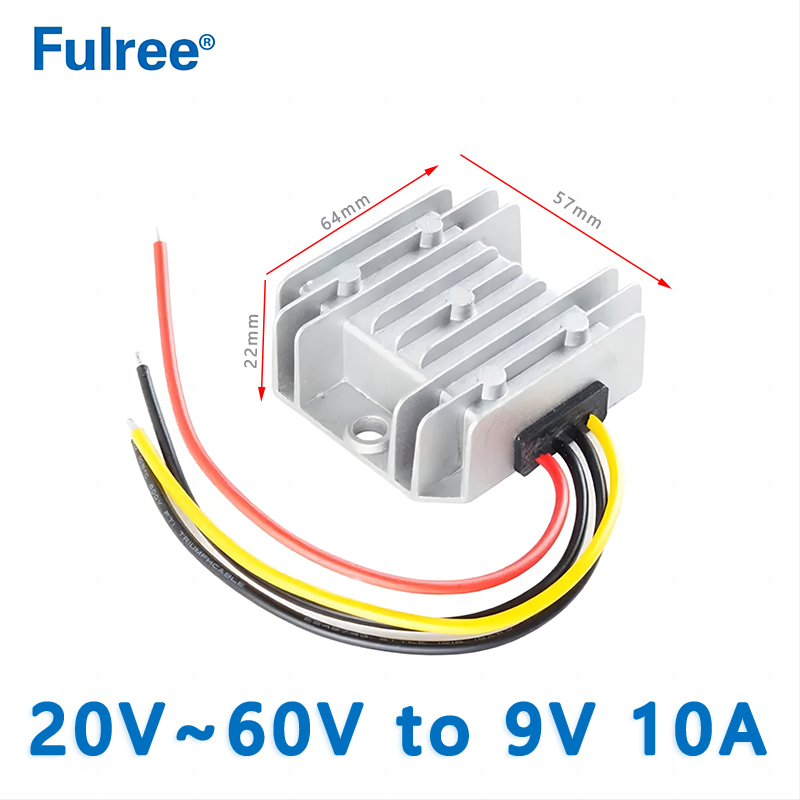Fulree  Input  DC  36V  48V(20V~60V）to Output DC  9V  5A  10A 15A  20A  25A  30A  step-down DC to DC  converter