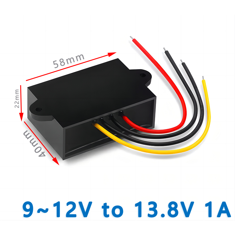Input  DC  12V ( 9-12V) to Output DC  13.8V 1A 3A  5A  10A 15A 20A  22A   25A  30A   35A  Boost Step Up DC  to DC Converter