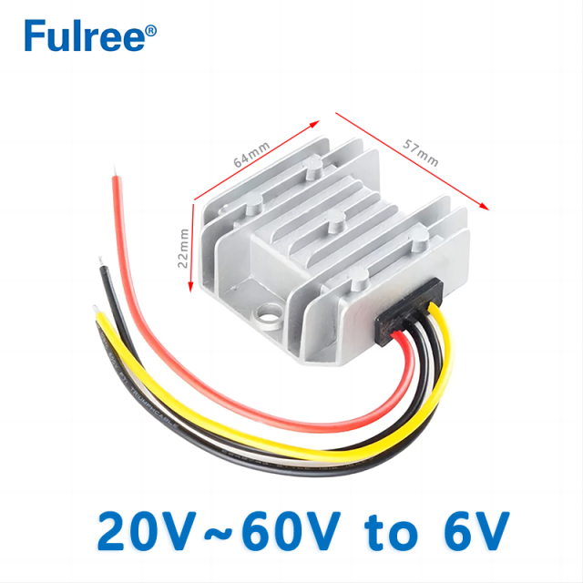 Input  DC  36V  48V  （20V~60V）to Output DC  6V  5A  10A aluminum  shell  DC  to DC Converter