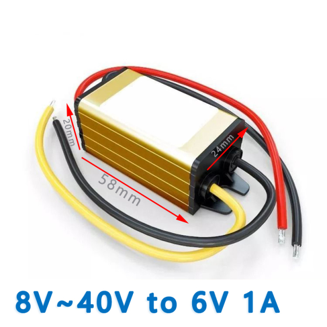 Input   DC  12V 24V(8V~40V)  to  Output DC 6V  1A 2A  3A 5A 6A 10A  15A    20A  25A   30A  35A   40A  DC - DC converter