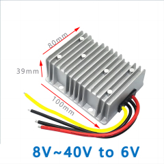 Input   DC  12V 24V(8V~40V)  to  Output DC 6V  1A 2A  3A 5A 6A 10A  15A    20A  25A   30A  35A   40A  DC - DC converter