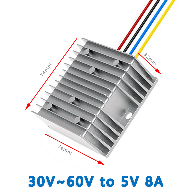 Input DC 36V 48V ( 30V-60V) to Output DC 5V 1A 2A 3A 4A 5A   8A  10A 15A  20A 22A  24A Isolated DC to DC  Converter
