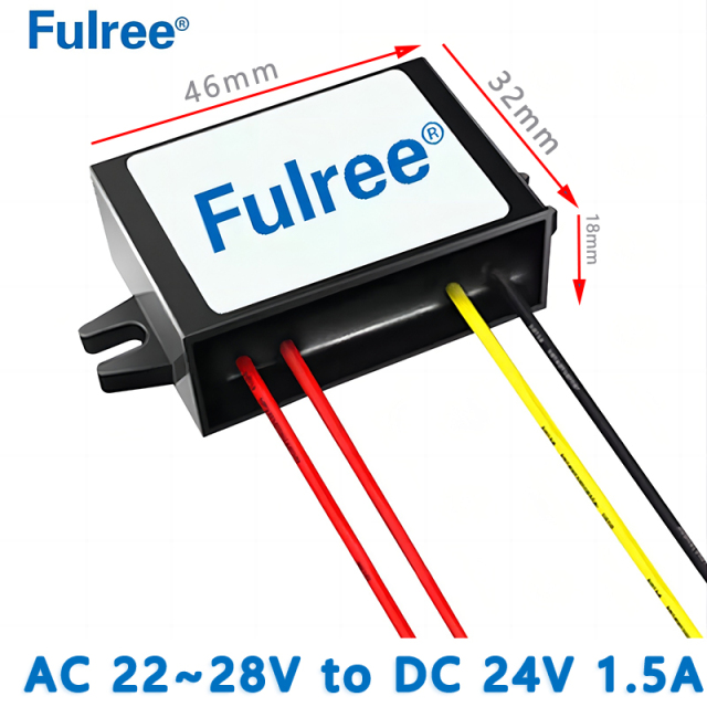  Input  AC  24V(22~28V)   to Output   DC 24 V   1A 1.5A    AC  to DC converter