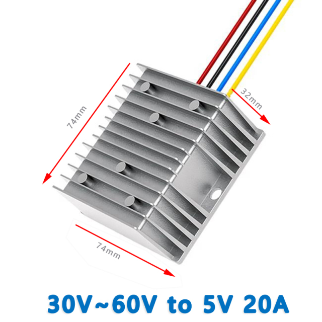 Input DC 36V 48V ( 30V-60V) to Output DC 5V 1A 2A 3A 4A 5A   8A  10A 15A  20A 22A  24A Isolated DC to DC  Converter