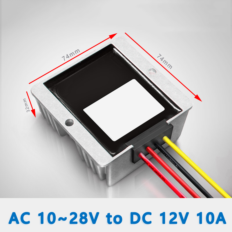   Input   AC  12V 24V(10~28V)   to Output   DC 12V   5A  6A 8A 10A     AC  to  DC converter