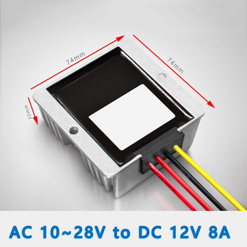   Input   AC  12V 24V(10~28V)   to Output   DC 12V   5A  6A 8A 10A     AC  to  DC converter