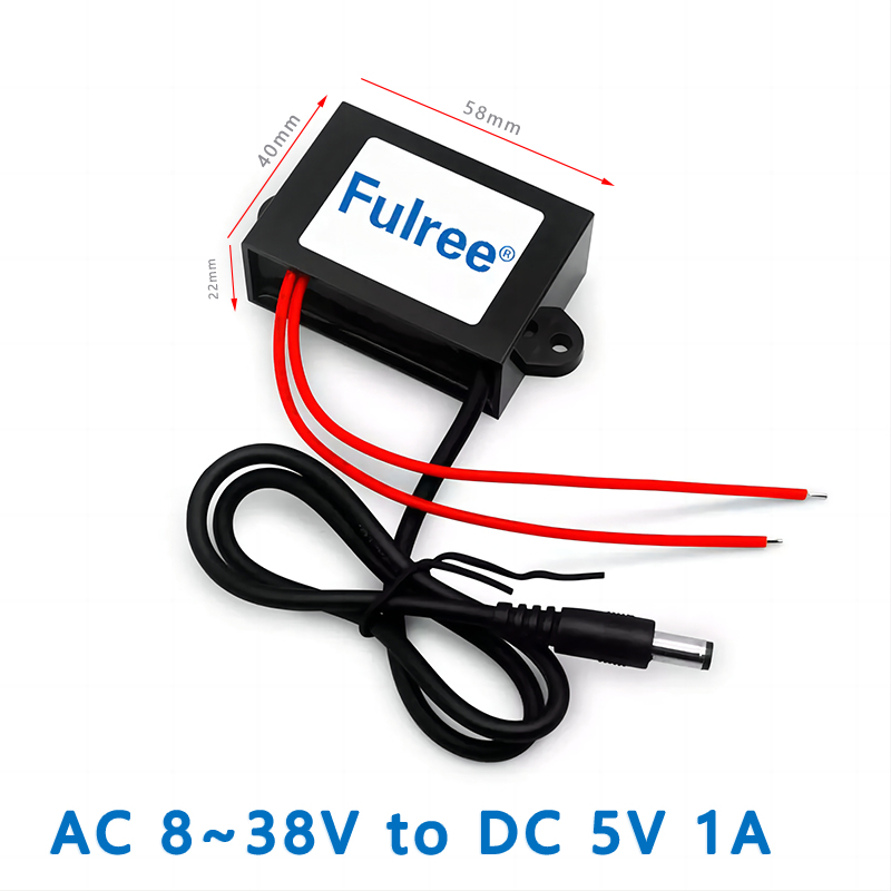 Input AC 36V (8~38V)  to   Output DC  5V 1A 2A 3A   AC to DC Step   down  converter with DC plug