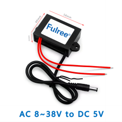 Input AC 36V (8~38V)  to   Output DC  5V 1A 2A 3A   AC to DC Step   down  converter with DC plug