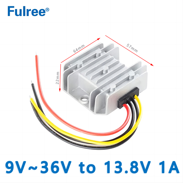 Input  DC  9V-36V to Output DC  13.8V 1A 2A 3A  4A 5A  6A 8A 10A   15A  20A  25A   DC  to DC Converter