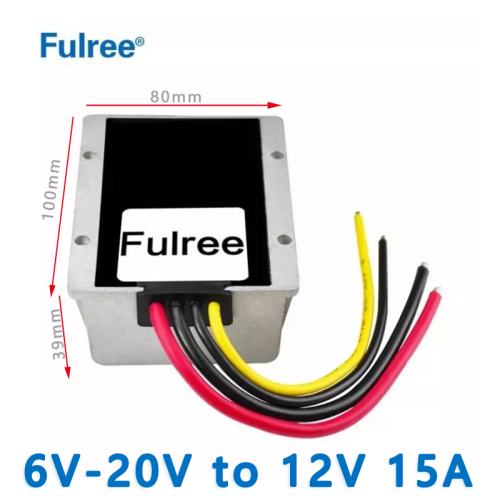Input  DC  6V-20V to Output DC  12V   15A  20A DC  to  DC converter