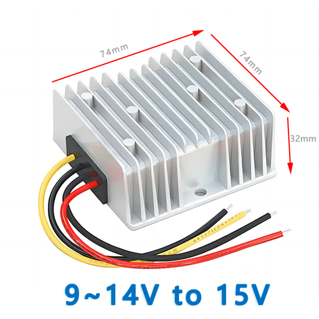 Input  DC  12V ( 9-14V) to Output DC  15V  5A  10A 15A 20A   DC  to DC converter