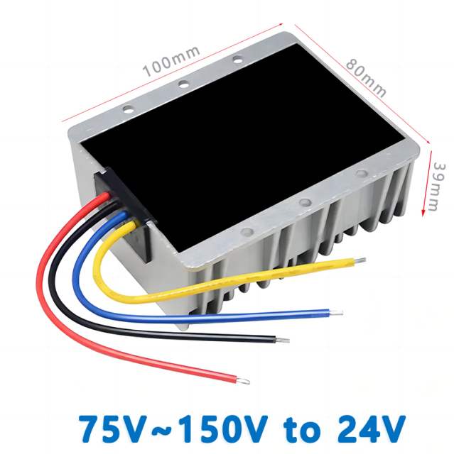 Input DC  100V (75V~150V)  to Output DC 24V 5A 8A  10A   15A  20A     Isolated DC  to DC  Converter