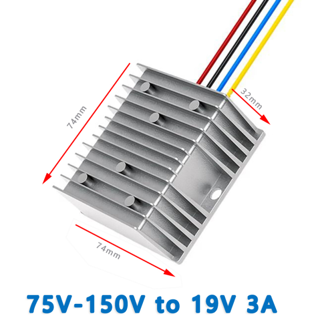 Input DC  100V (75V~150V)   to  Output DC  19V  1A 2A  3A 5A   8A  10A   15A  20A     Isolated    DC  to  DC  buck  Converter