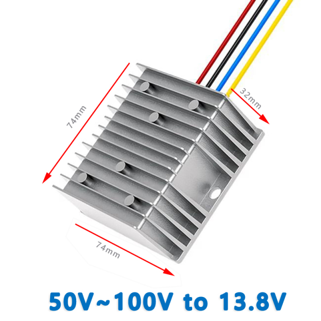 Input DC  60V/72V/80V (50V-100V)    to  Output DC  13.8V 1A 2A 3A 4A 5A  6A    8A  10A  12A  15A  20A 25A   Isolated   DC  to  DC  Buck Converter