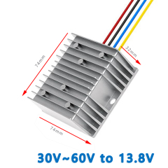 Input DC 36V 48V ( 30V-60V) to Output DC 13.8V 1A 2A 3A 4A 5A  6A    8A  10A  12A  15A  20A 25A Isolated DC to DC  Converter