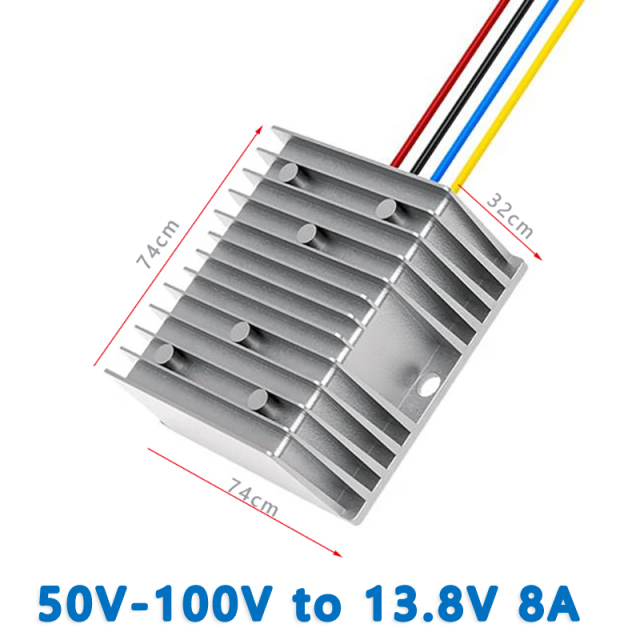 Input DC  60V/72V/80V (50V-100V)    to  Output DC  13.8V   5A  6A  8A  Isolated   DC  to  DC  Buck Converter