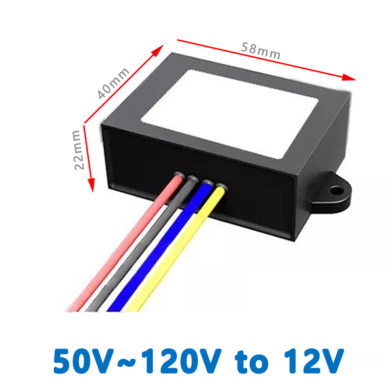 Input   DC 60v 72V 80V 100V(50V-120V)  to  Output DC 12V 1A 2A 3A 4A isolated step down DC- DC  converter