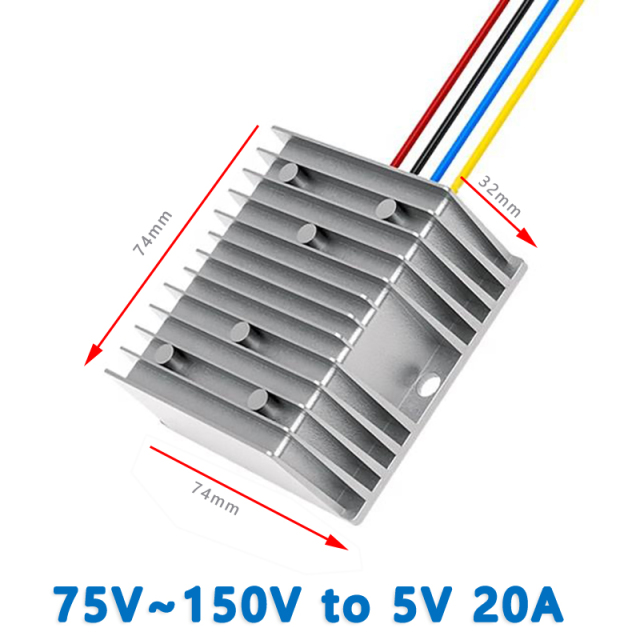 Input   DC   100V (75V-150V)  to  Output DC 5V  8A  10A 15A 20A     isolated  DC to DC  converter