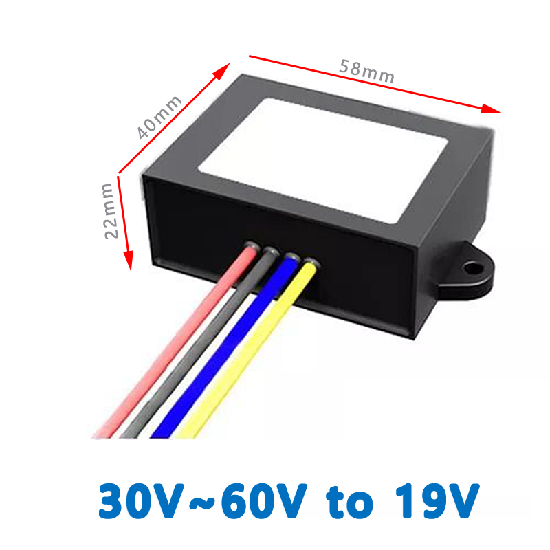 Input DC 36V 48V(30V-60V)  to Output DC  19V 1A  2A   Max    Isolated DC to DC Converter