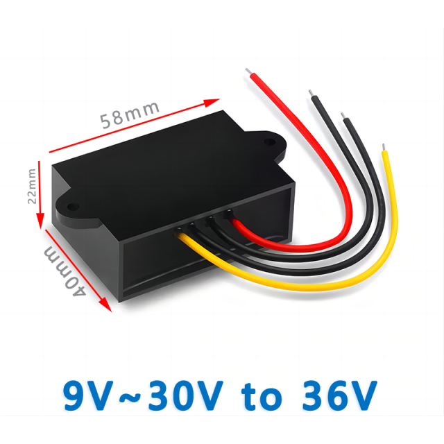 Input   DC 12V/24V (9~30V)  to Output  DC  36V 1A   2A  3A   5A 8A  10A   14A 17A  Non isolated Boost   DC  to DC Converter