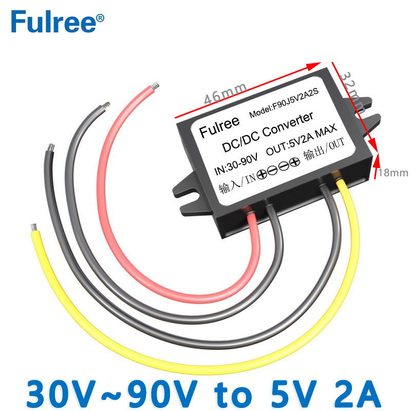 Input  DC 36V 48V 60V 72V (30-90V) to Output DC   5V 1A 2A 3A 5A 8A  10A 12A  15A 20A DC DC Converter
