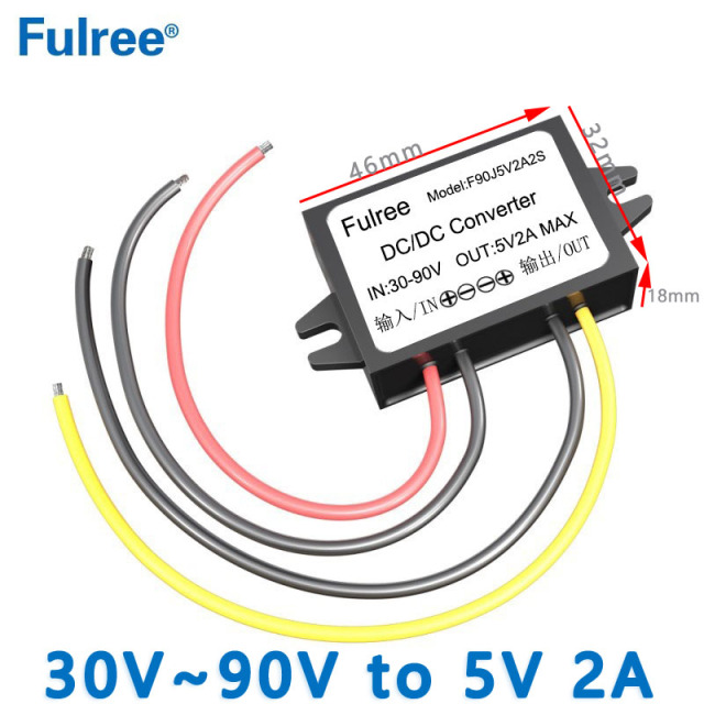 Input  DC 36V 48V 60V 72V (30-90V) to Output DC   5V 1A 2A 3A 5A 8A  10A 12A  15A 20A DC DC Converter