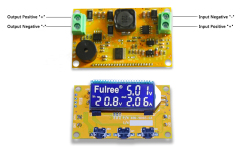 3A Adjustable Power Supply DC DC Buck Converter Step Down Module 8-40V to 3.3-38V with Dual Current/Voltage LED Display