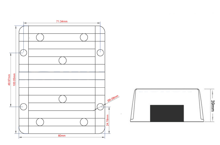 Input DC  36V  48V ( 30V-60V) to  Output DC  13.8V    8A  10A  12A  15A  20A 25A   DC  to  DC  Buck Converter