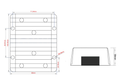 Input DC  36V  48V ( 30V-60V) to  Output DC  13.8V    8A  10A  12A  15A  20A 25A   DC  to  DC  Buck Converter