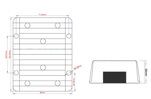 Input DC  36V  48V ( 30V-60V) to  Output DC  13.8V    8A  10A  12A  15A  20A 25A   DC  to  DC  Buck Converter