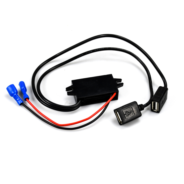 LOW MOQ CUSTOM LOGO Cable Length Connector 12V Step Down to 5V 12 Volt to 5 Volt DC DC Buck Converter USB Car Charger