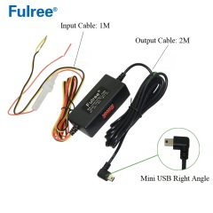 Mini Micro USB Input DC 12V/24V to   Output DC 5V 2.5A  DC to DC converter for Car Dashcam Camera 24 Hours Parking Monitoring